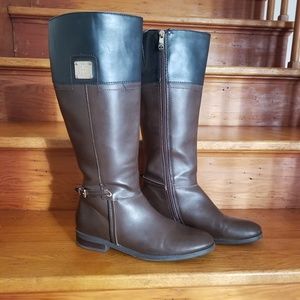 9.5M Tommy Hilfiger Two Tone Riding Boots